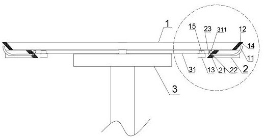 A round table with adjustable desktop size and its adjustment method