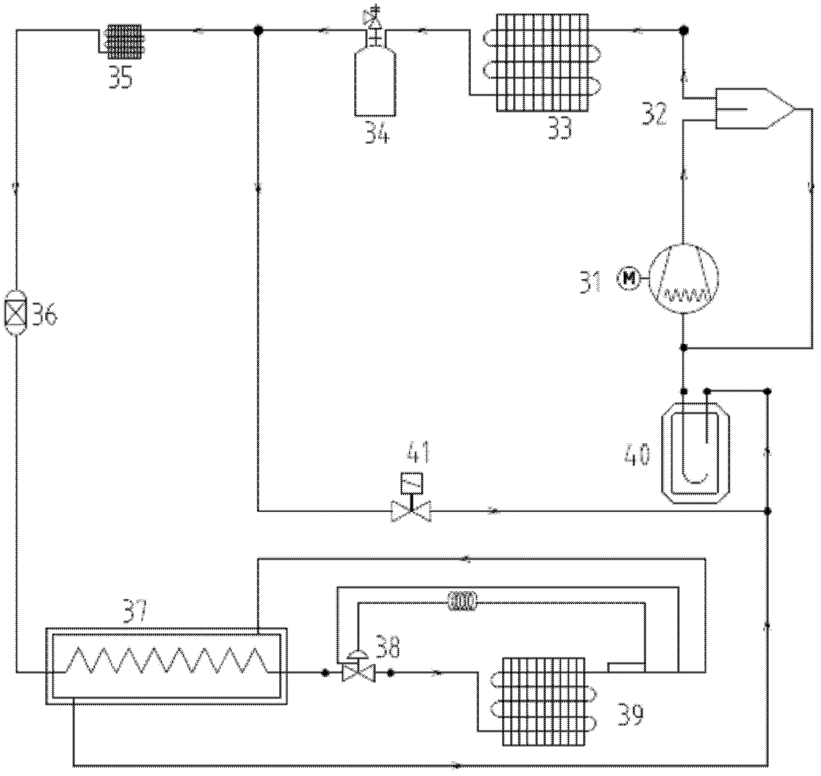 Vehicle self-contained refrigeration machine set