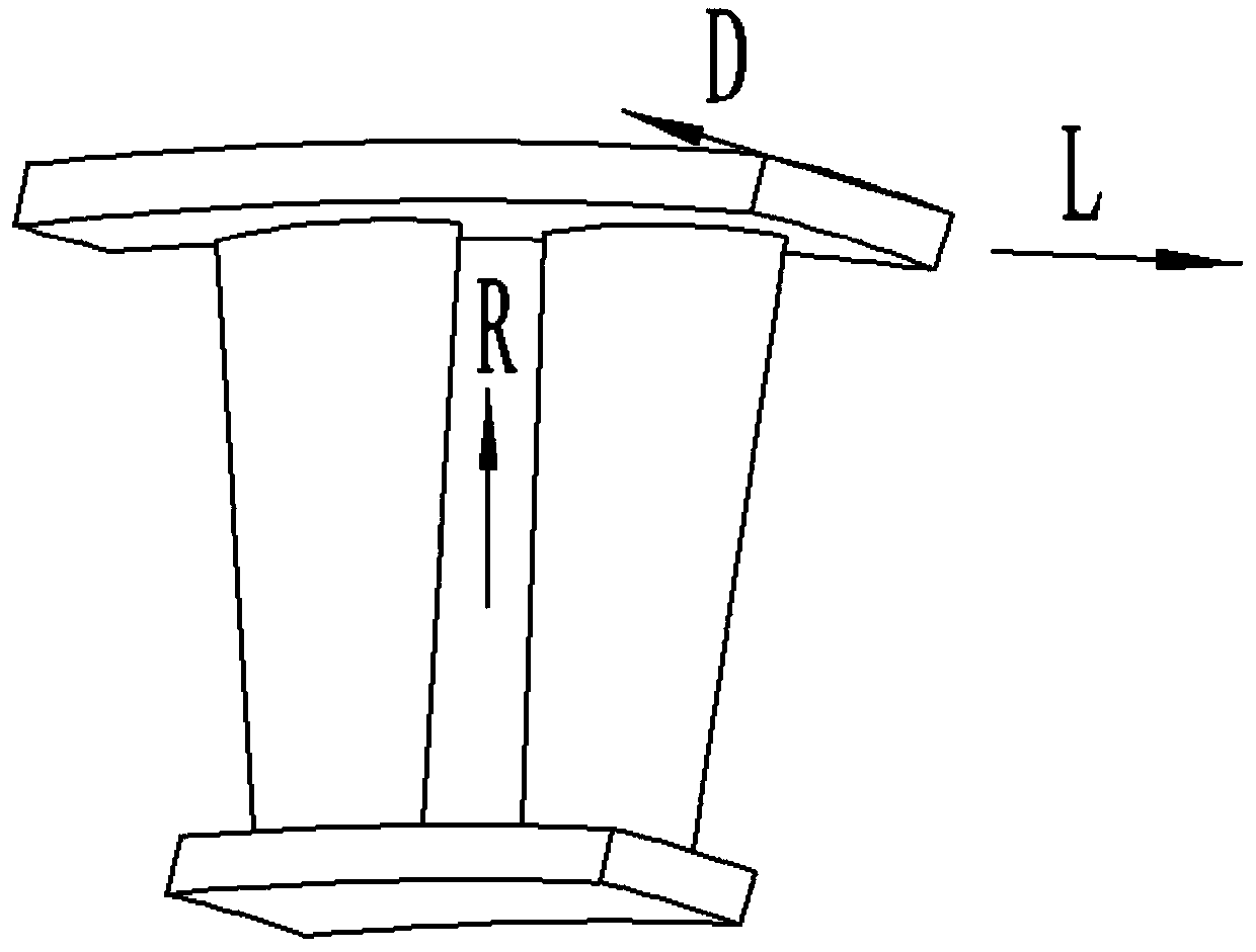 Guiding blade mold and design method for contraction thereof