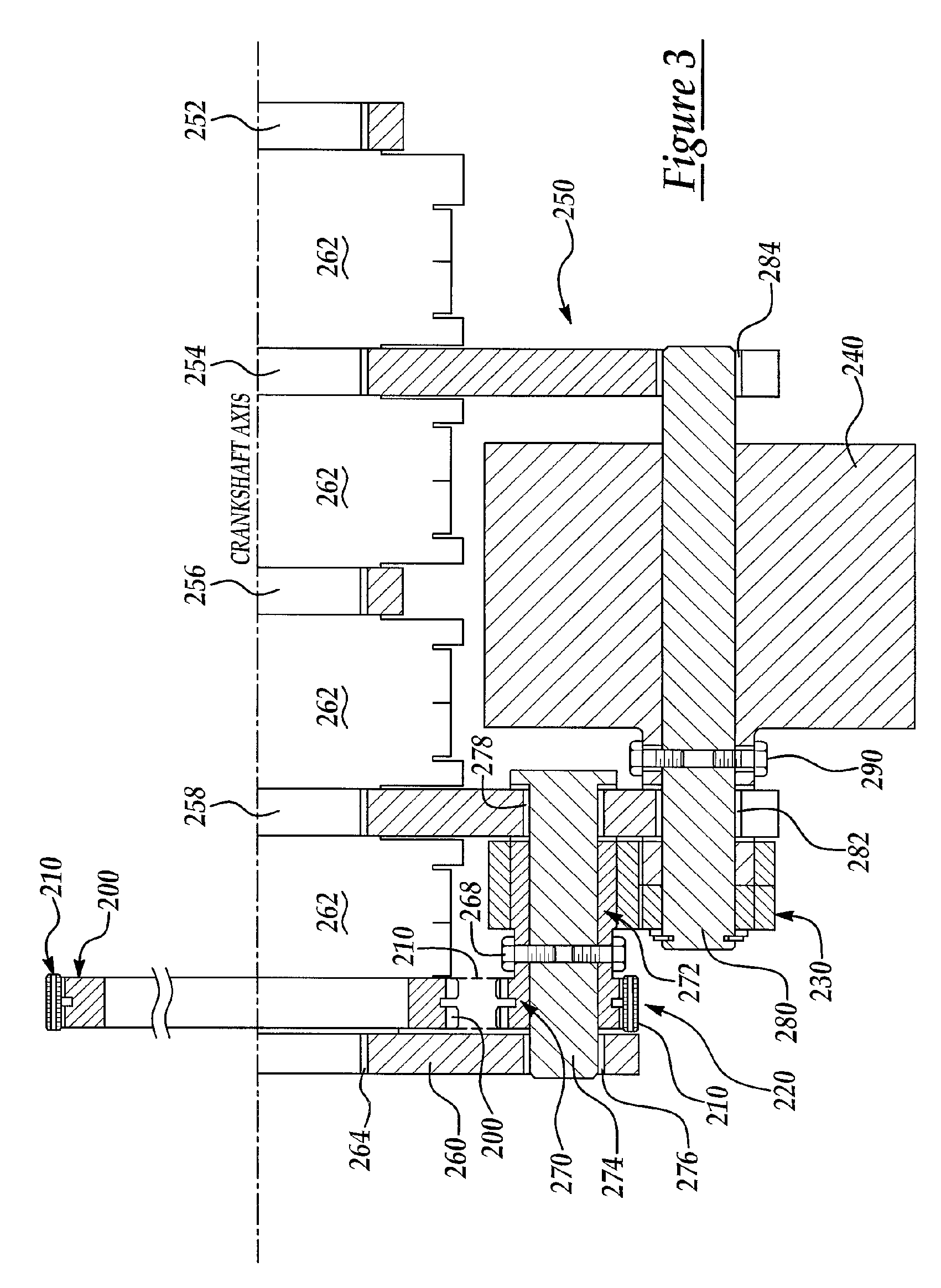 Inertial torque reaction management with selectively engageable counter rotating component