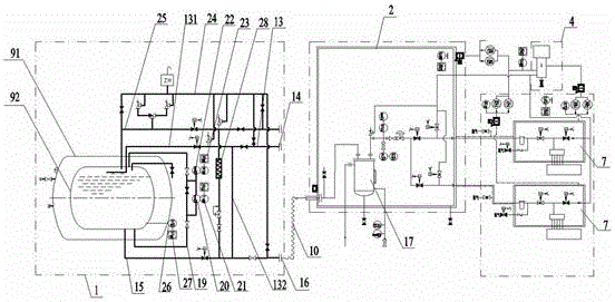 Automatic-controlled movable LNG fuel tank gas supply system for vessel