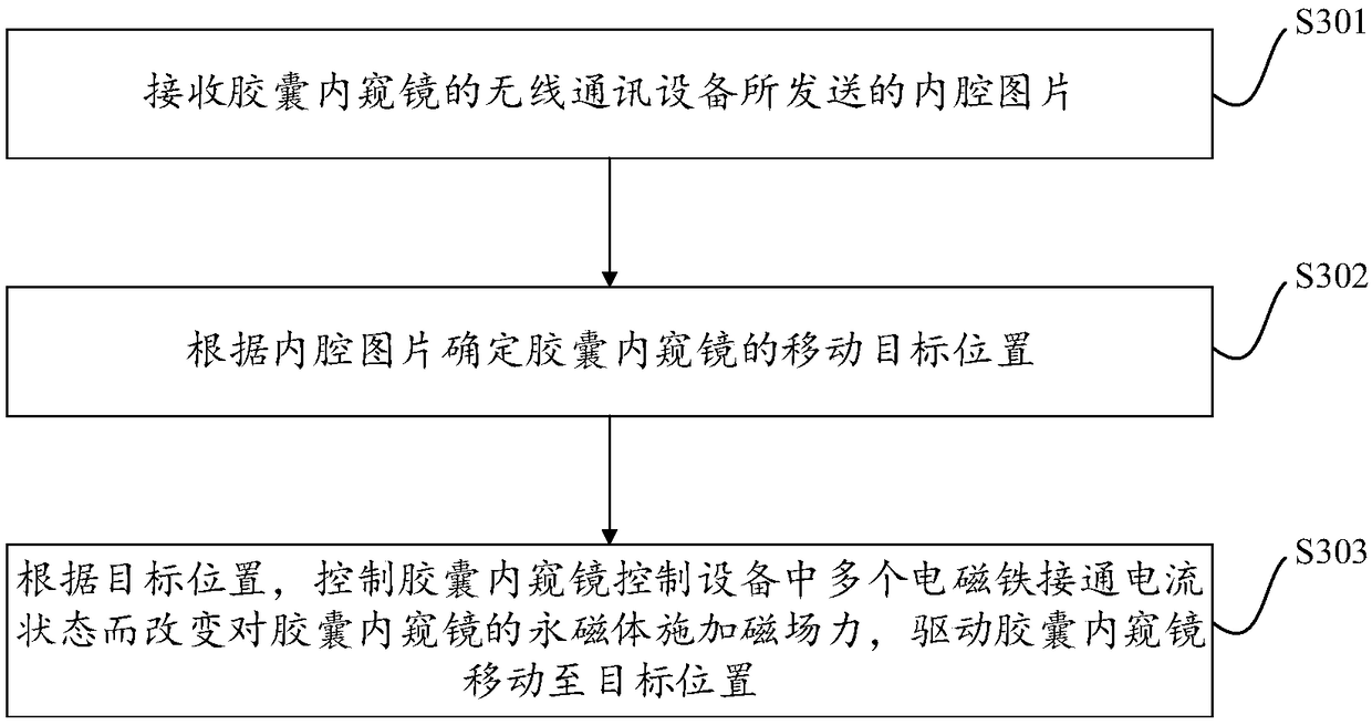 Capsule endoscope control device, system and method