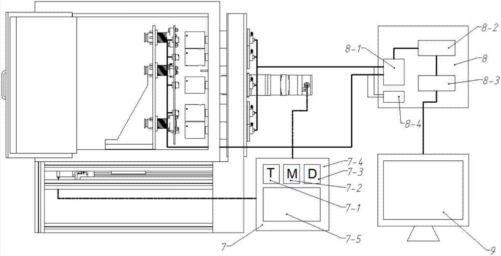 Online measuring device for contact resistance of rotary plug-in electrical connector