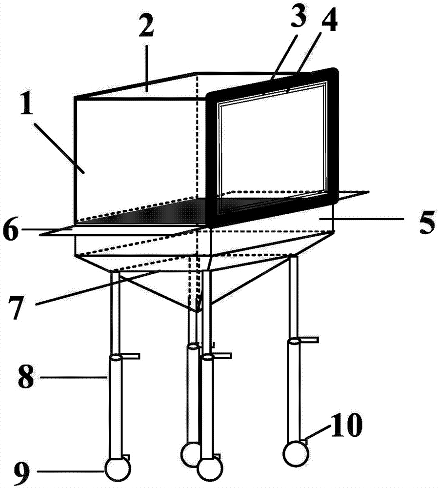 Burner device with adjustable orientation and shape and used for simulating vertical fire sources