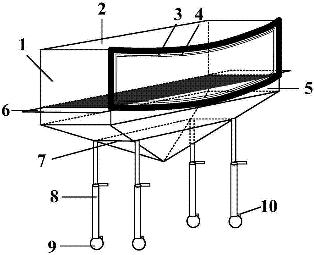 Burner device with adjustable orientation and shape and used for simulating vertical fire sources