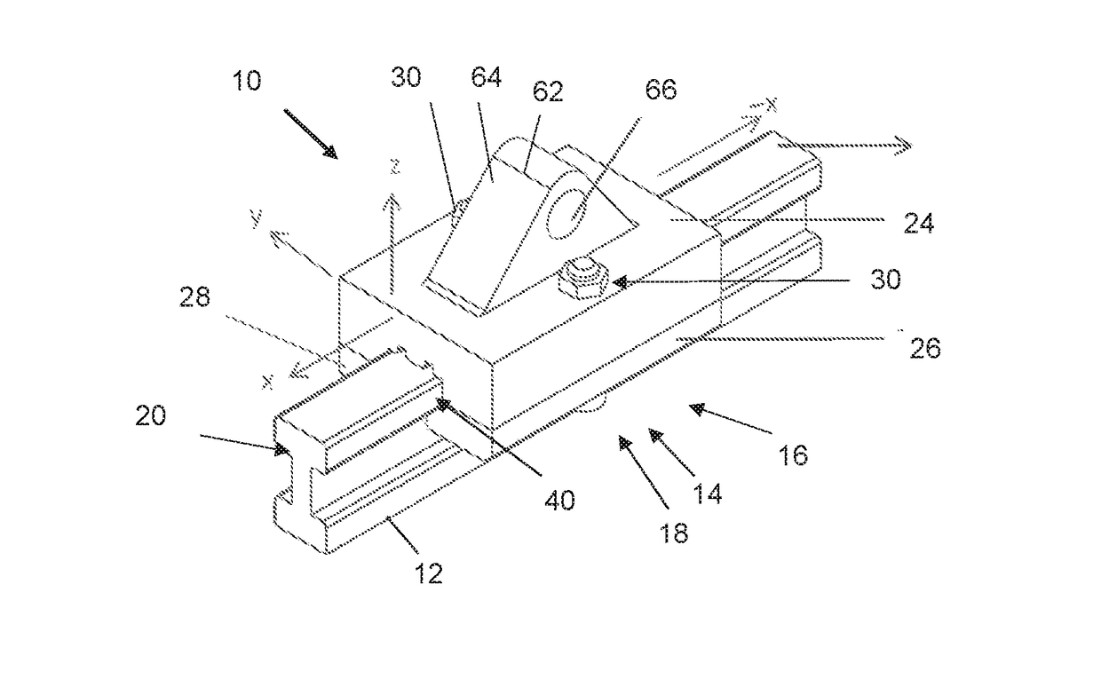 Seat fastening device