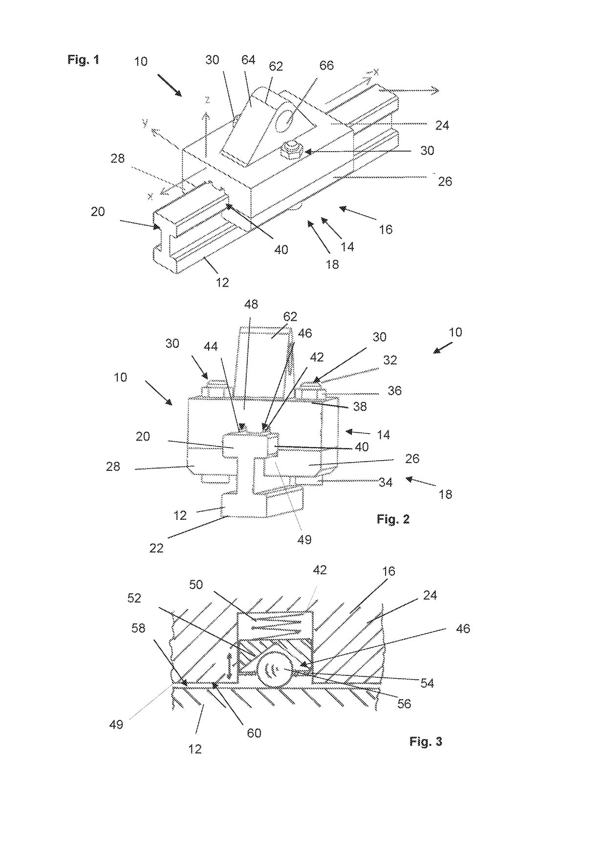 Seat fastening device