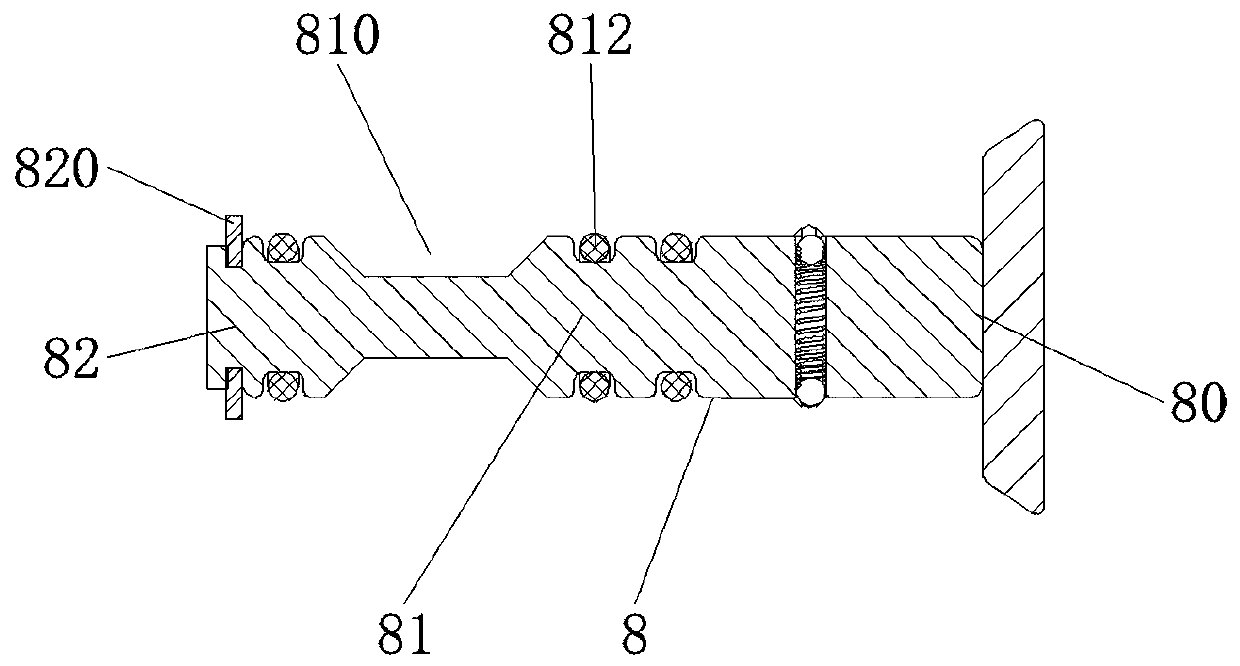 Damping-adjustable shock absorber with limit function