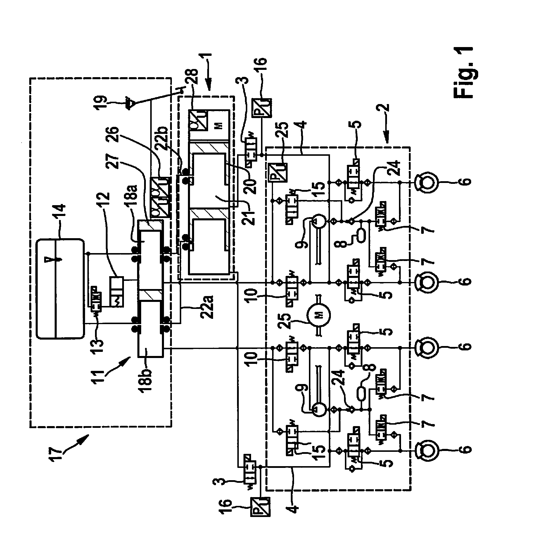 Hydraulic brake system and method for operating a hydraulic brake system