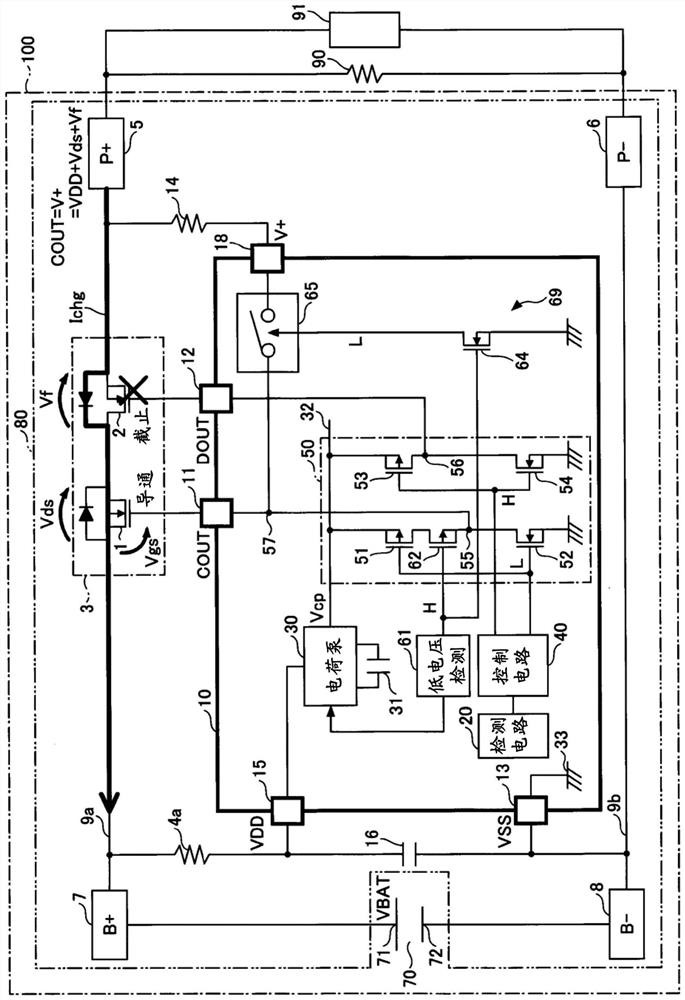 SECONDARY BATTERY PROTECTION CIRCUIT and control method thereof, SECONDARY BATTERY PROTECTION APPARATUS AND BATTERY PACK