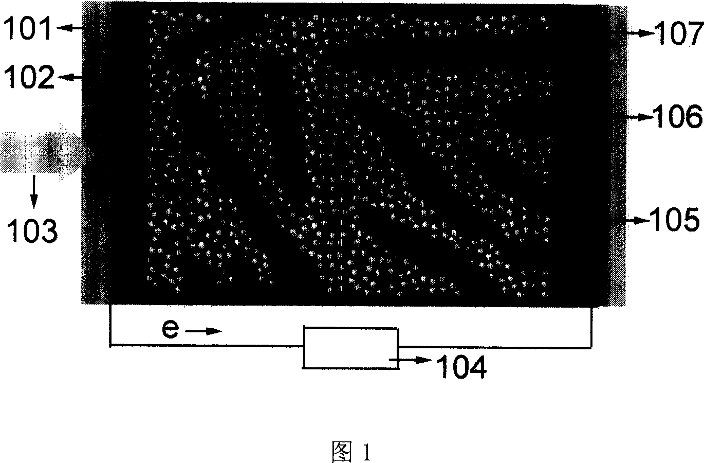 Dye-sensitized solar battery of nano-crystalline thin film and method for making same