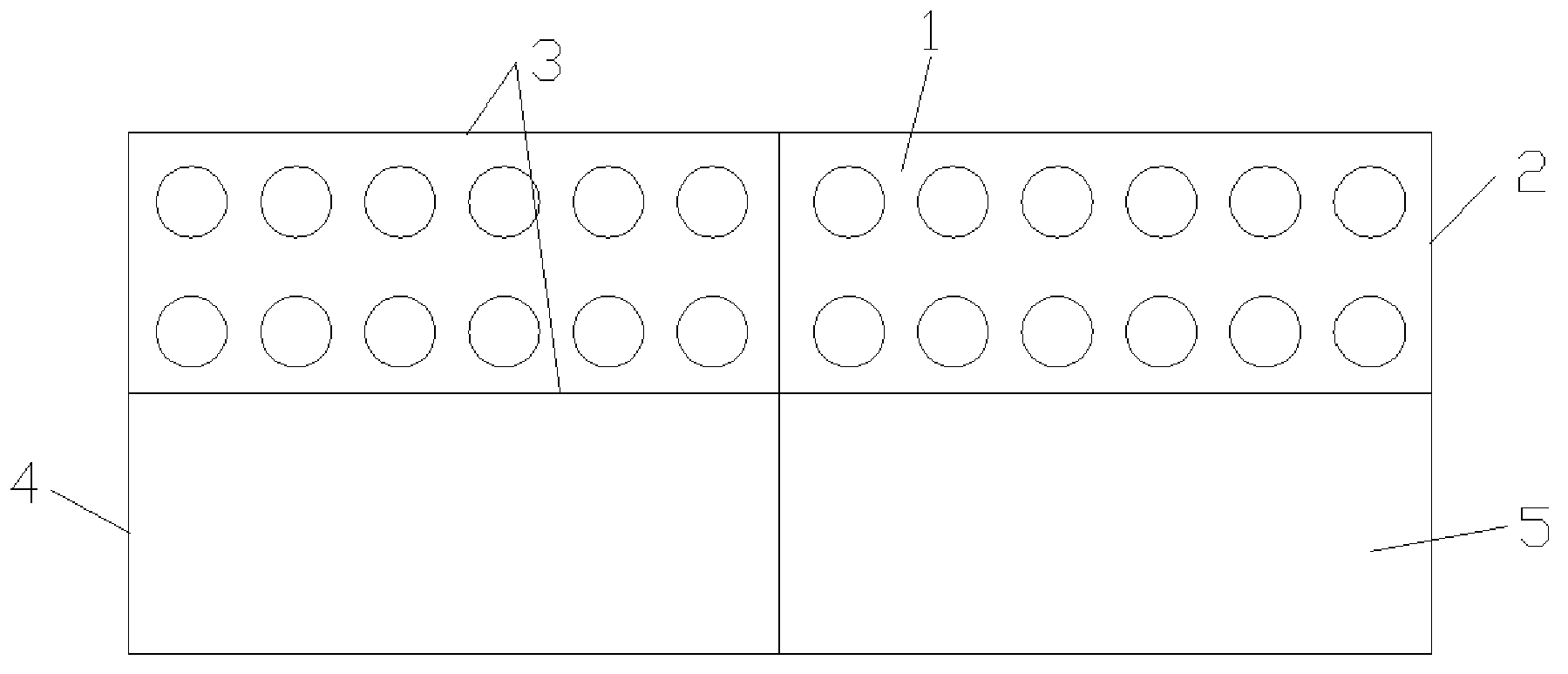 Perforated case type floating breakwater with built-in buoyancy unit