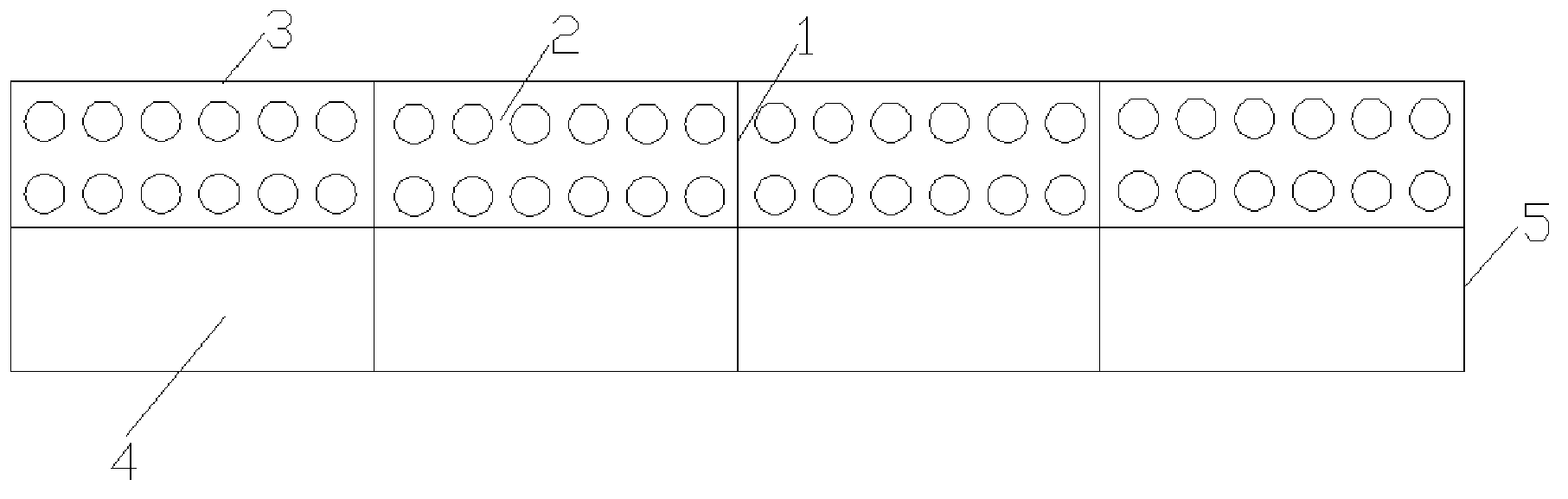 Perforated case type floating breakwater with built-in buoyancy unit