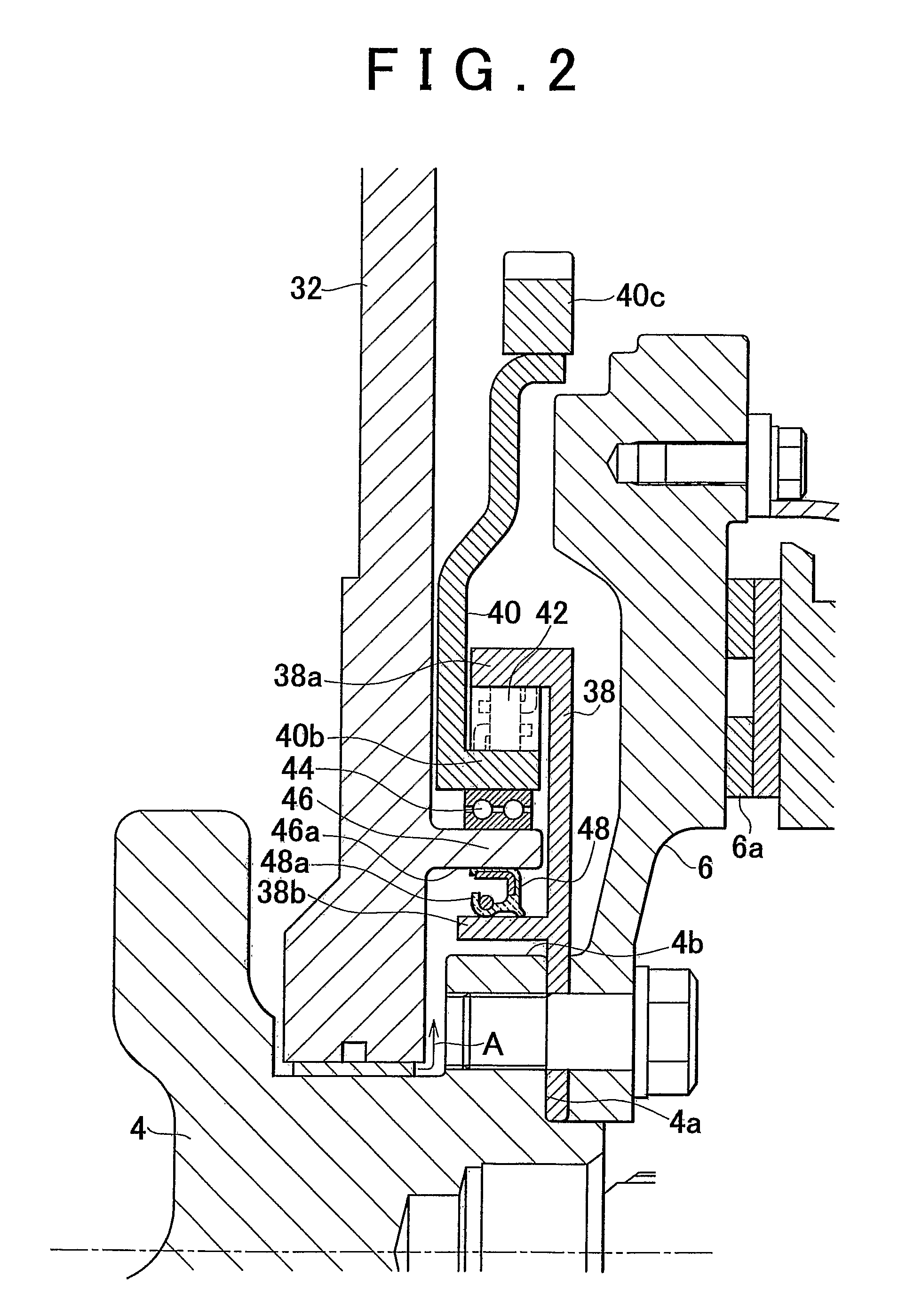 Startup torque transmitting mechanism of an internal combustion engine