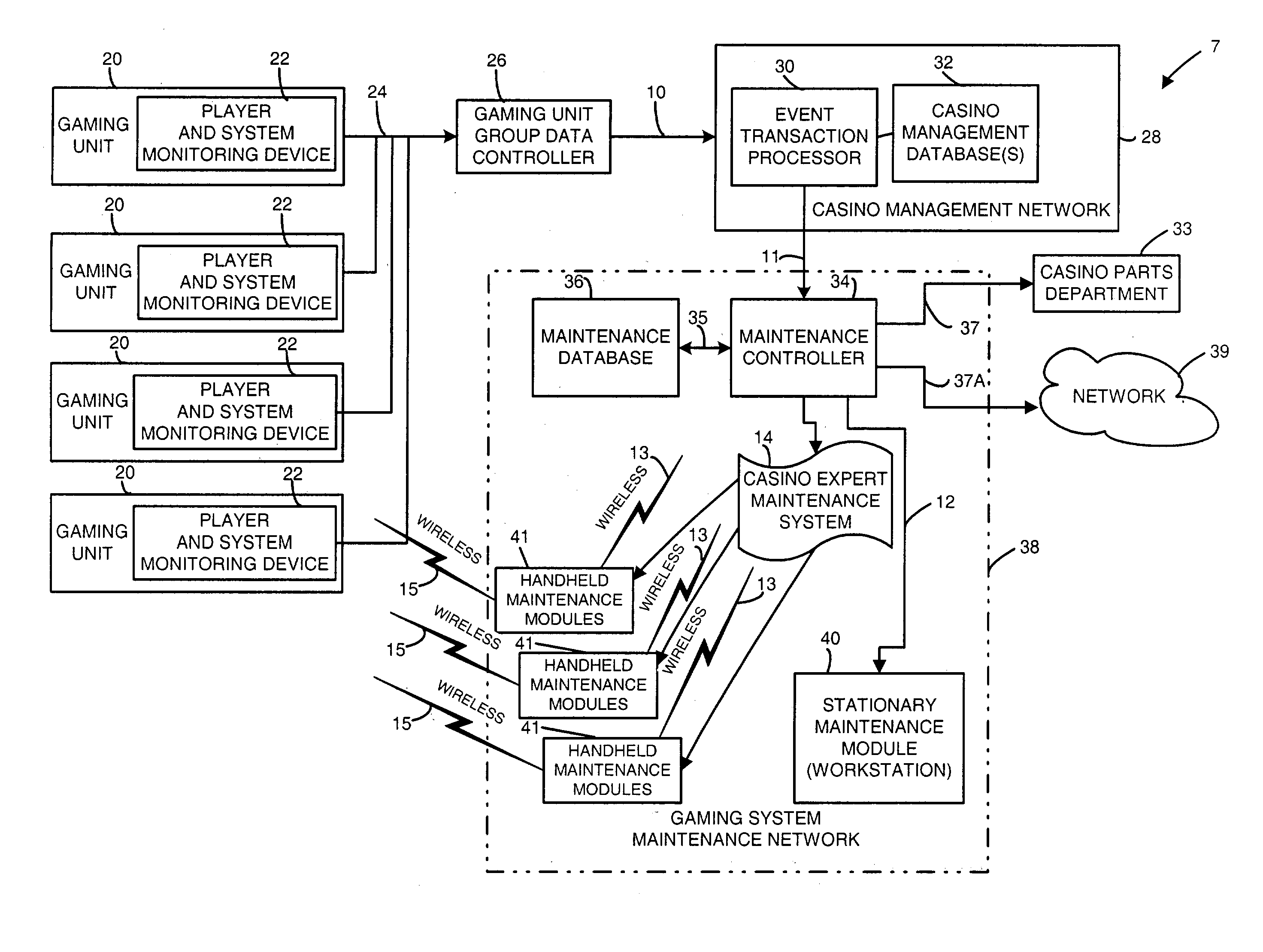 Gaming machine maintenance system and method