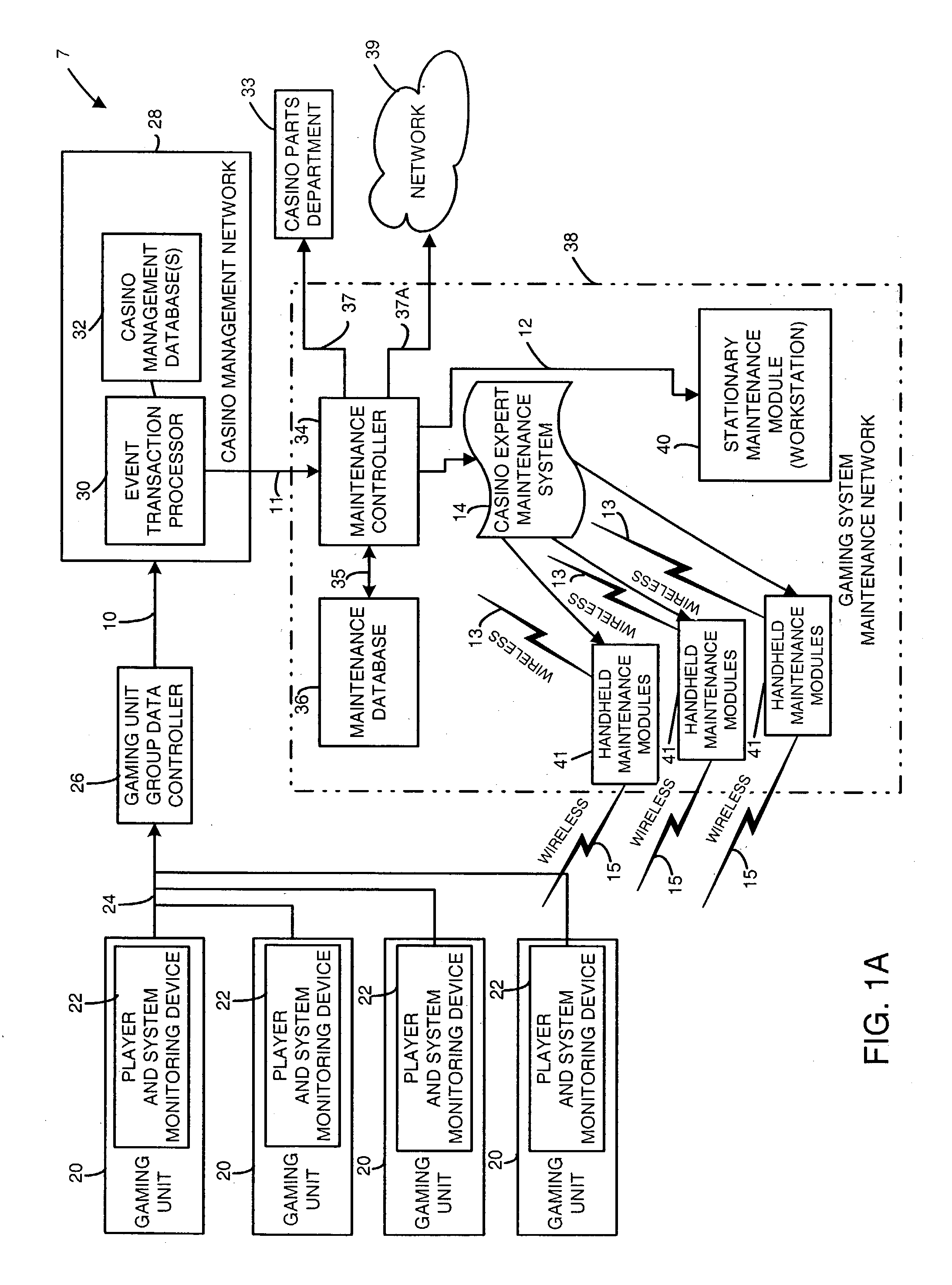 Gaming machine maintenance system and method