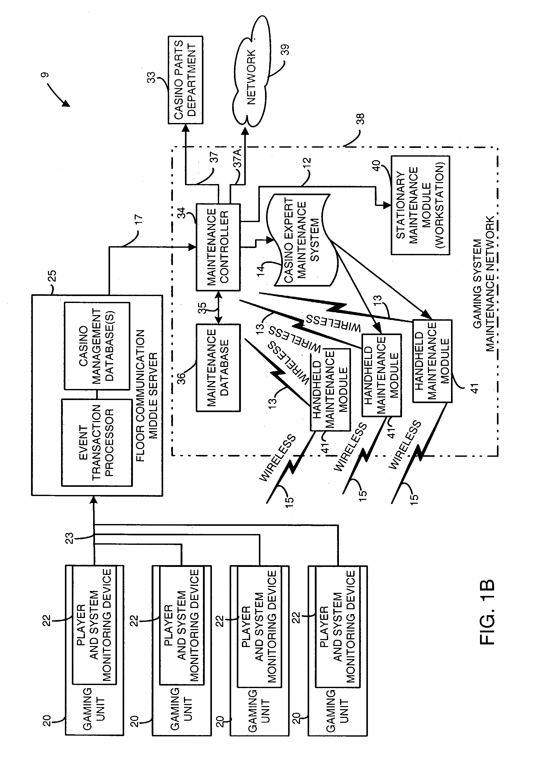 Gaming machine maintenance system and method