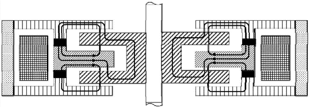 Permanent magnet polarization hybrid axial magnetic bearing