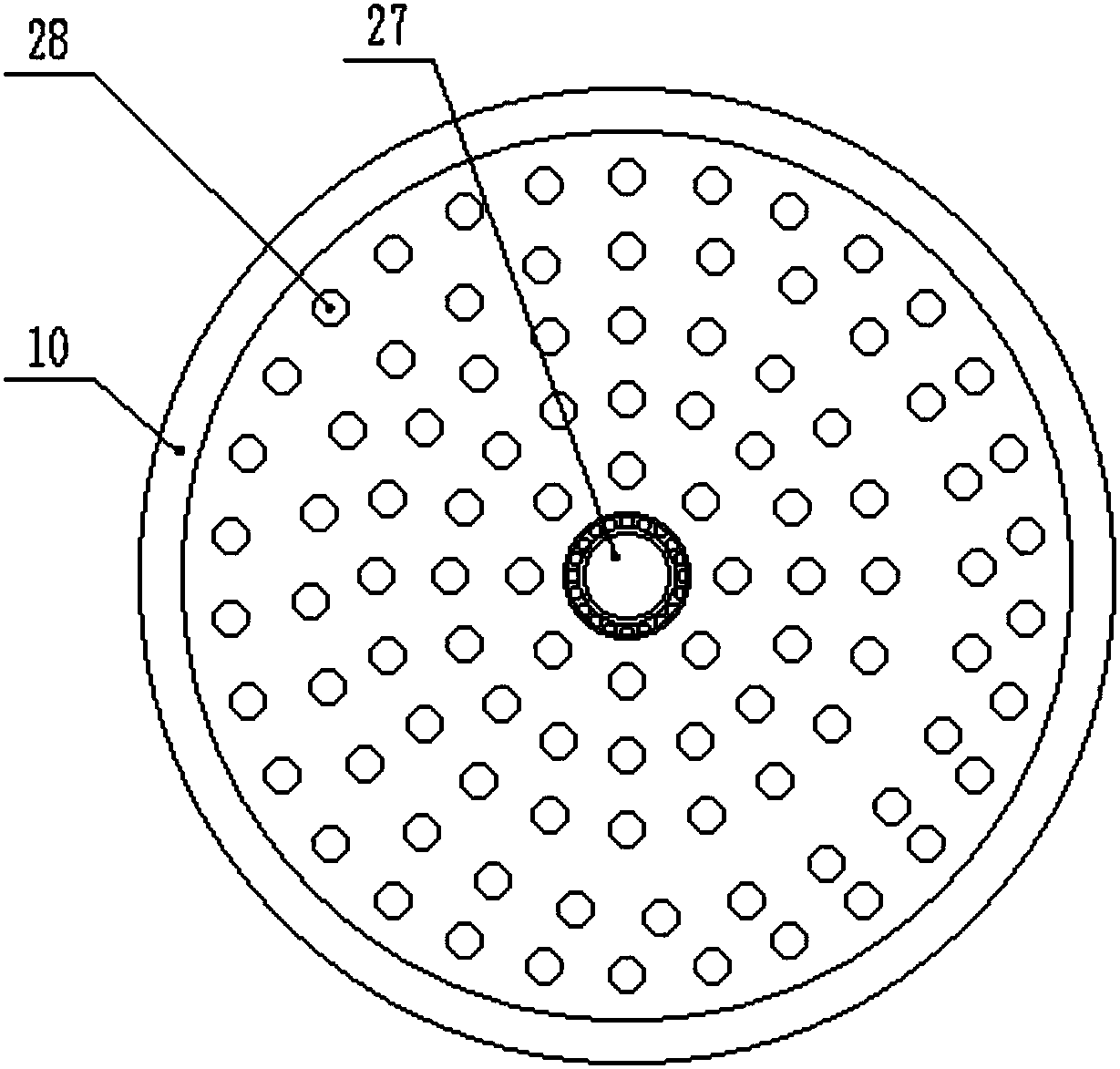 Drum type municipal refuse and sewage treatment device