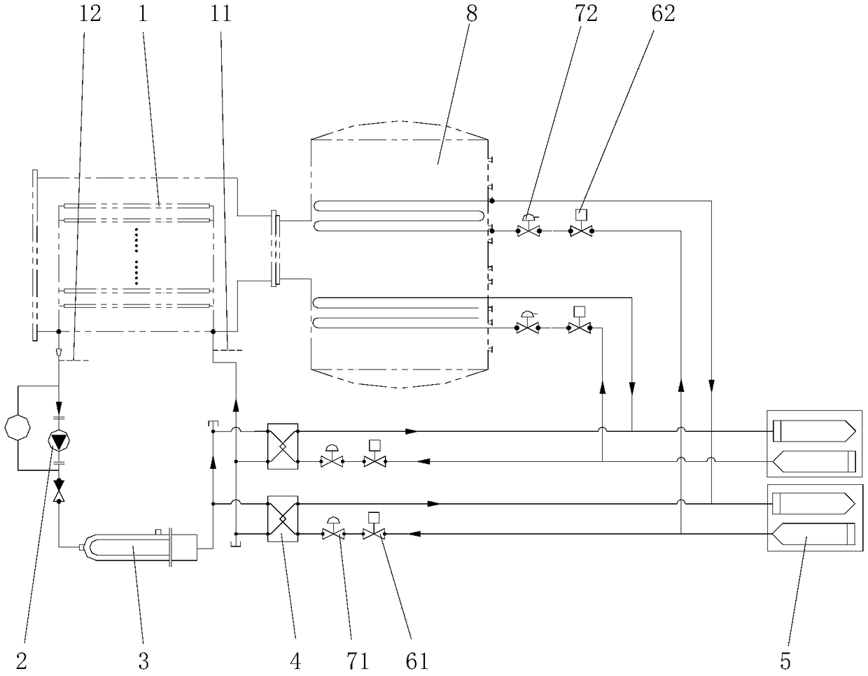 Freeze-drying machine plate layer temperature control method and system