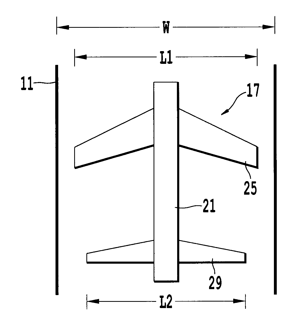 Wind tunnel aircraft model with truncated wing