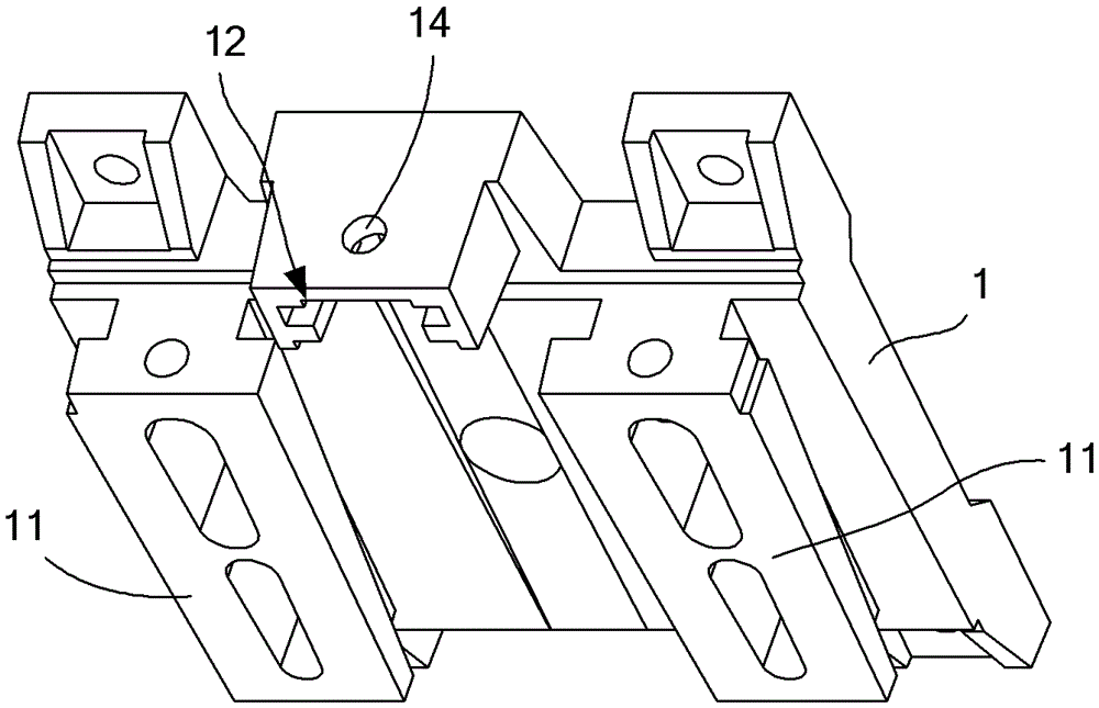 A quick installation device for rru radio frequency module