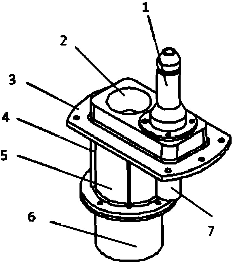 Androgynous cone rod type precise splicing mechanism for space splicing reflection mirror