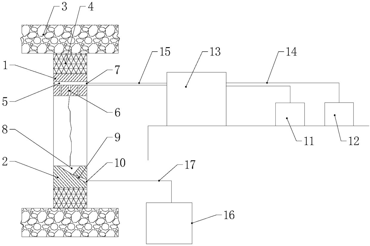 Novel grouting experiment device for fractured rock mass microorganism and experiment method thereof