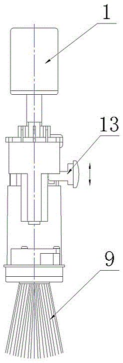 Electric environment-friendly fingerprint and palmprint brushing and imaging device