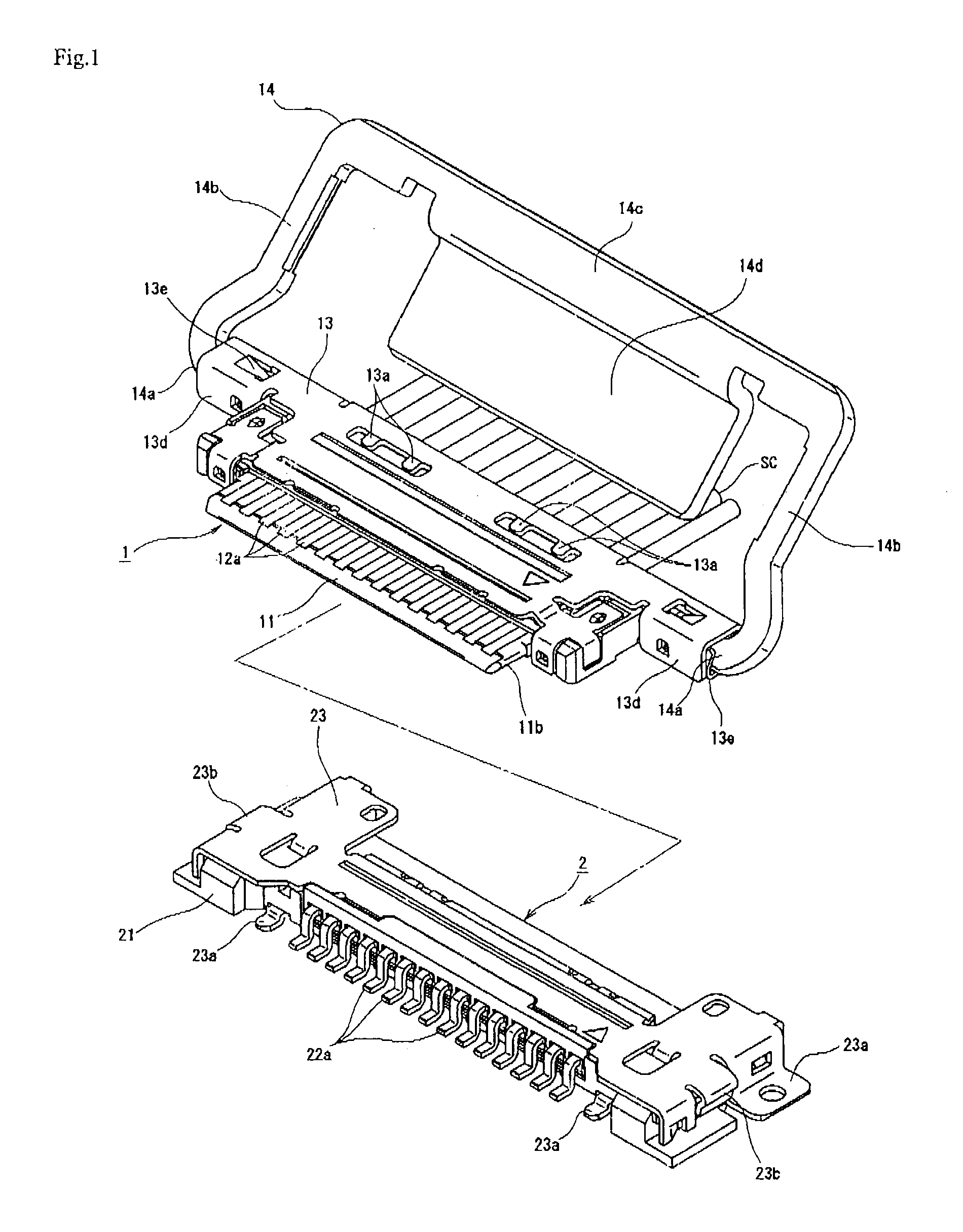 Electric connector and electric connector assembly