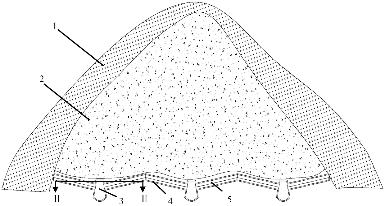 Technology for intercepting of leaching solution of weathering crust elution-deposited rare earth ores in south China