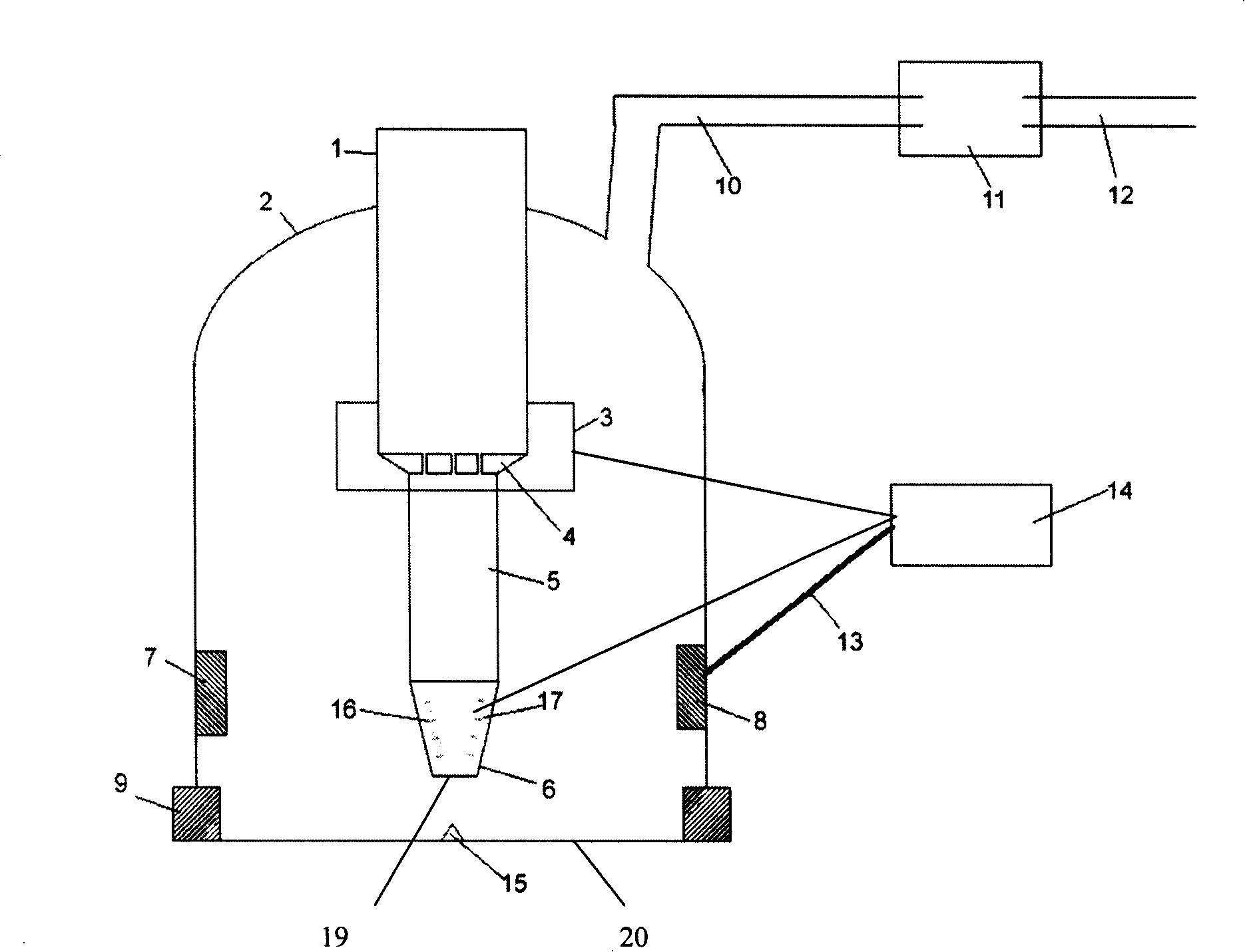 Moxibustion therapy apparatus and method for controlling gas temperature in moxibustion treatment