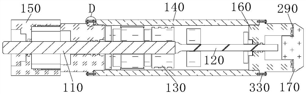 Deep hole speed-up gear box