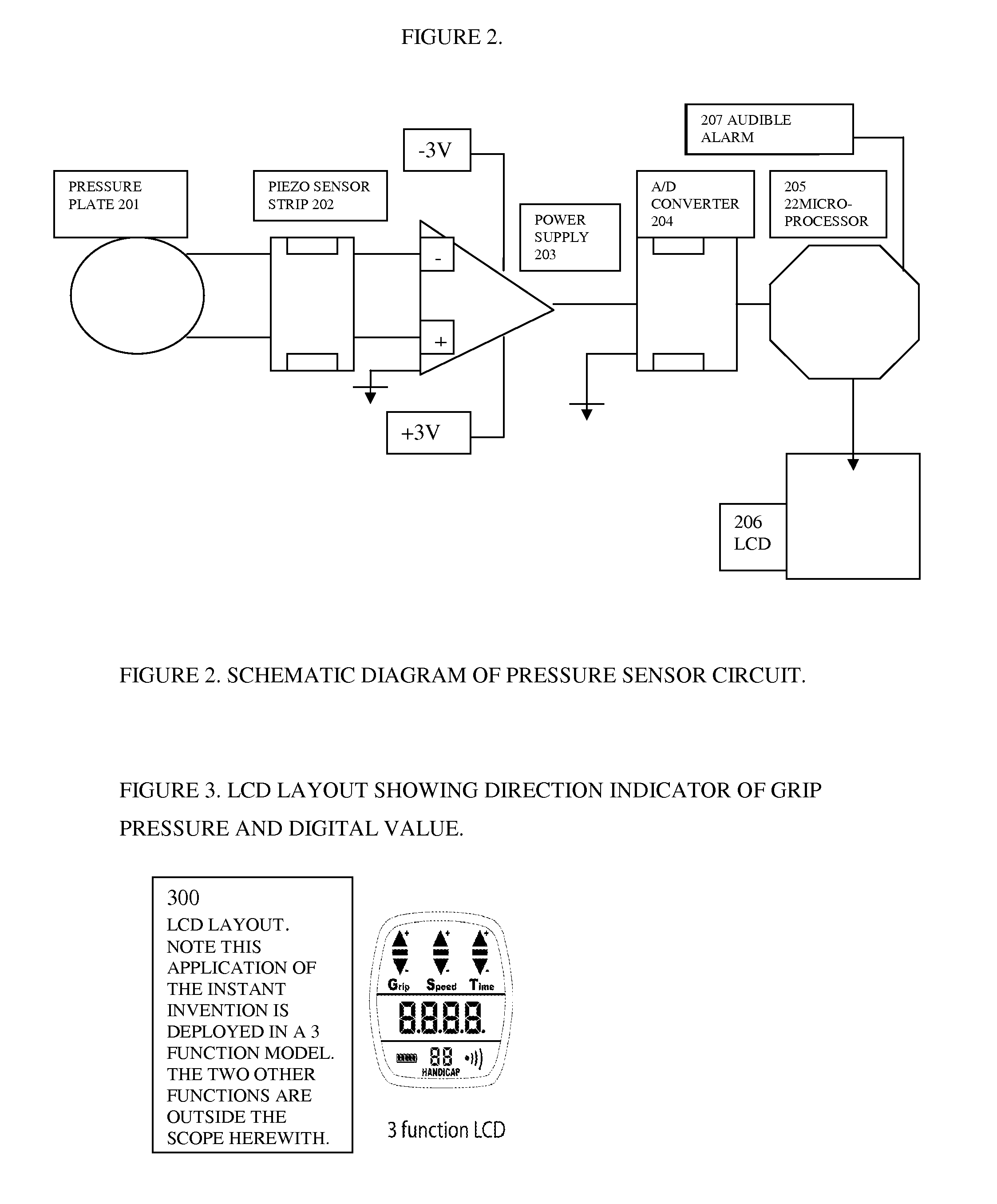 Grip pressure sensor