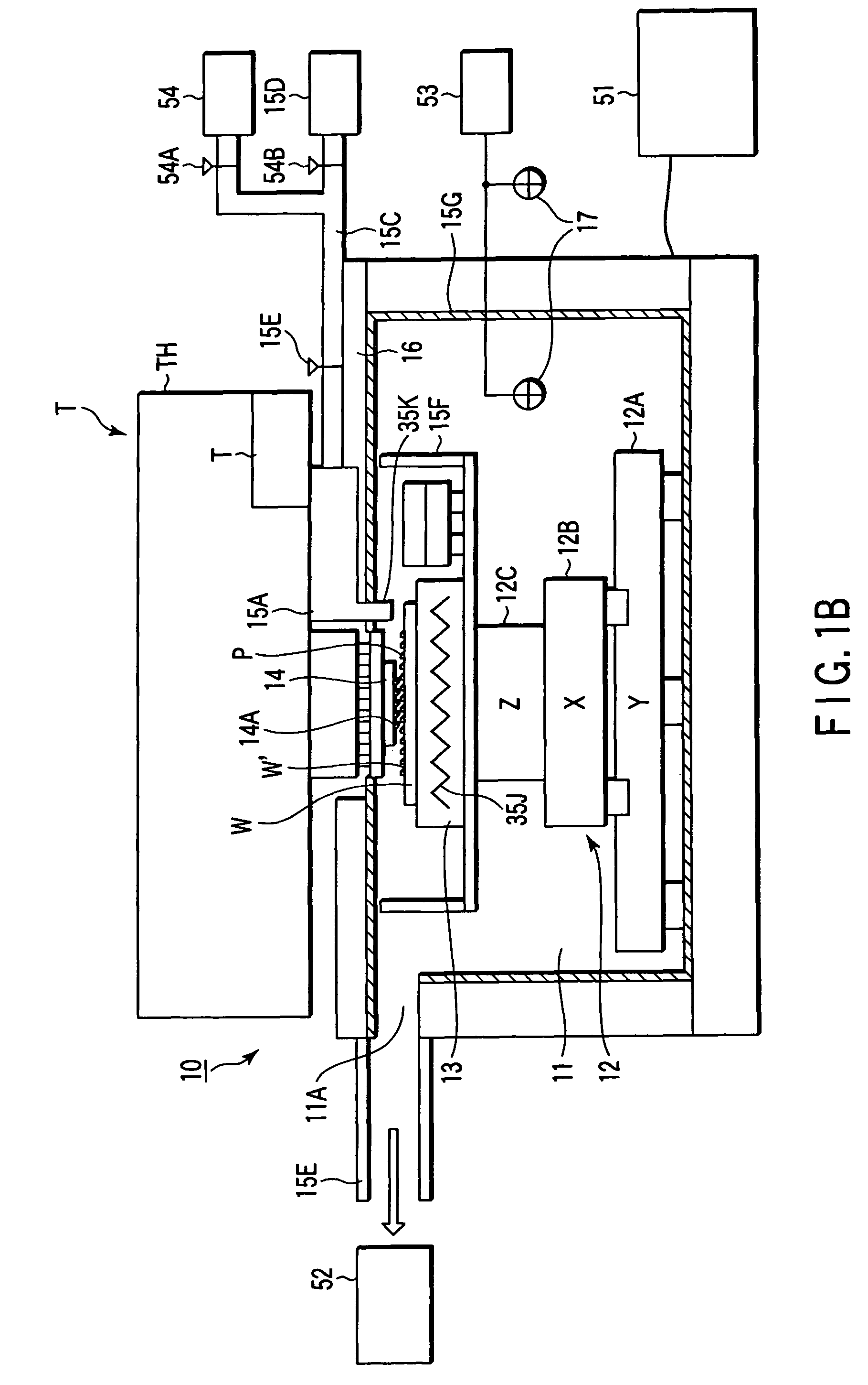 Probe method, prober, and electrode reducing/plasma-etching processing mechanism