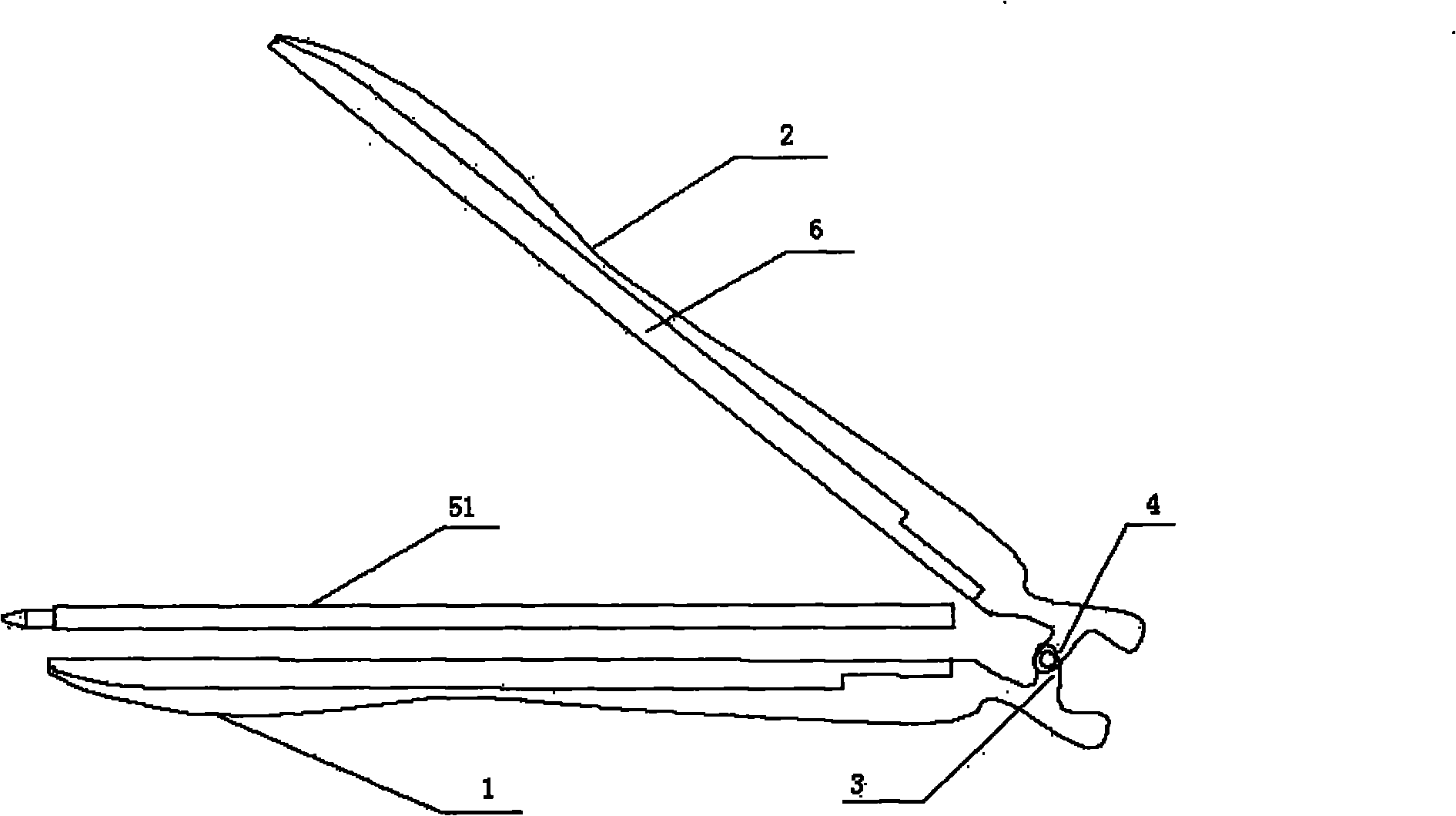 Clamping-type gel-ink pen