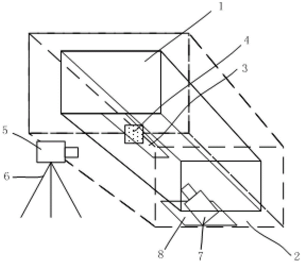 Dual-view optical path device for smooth wall wind tunnel