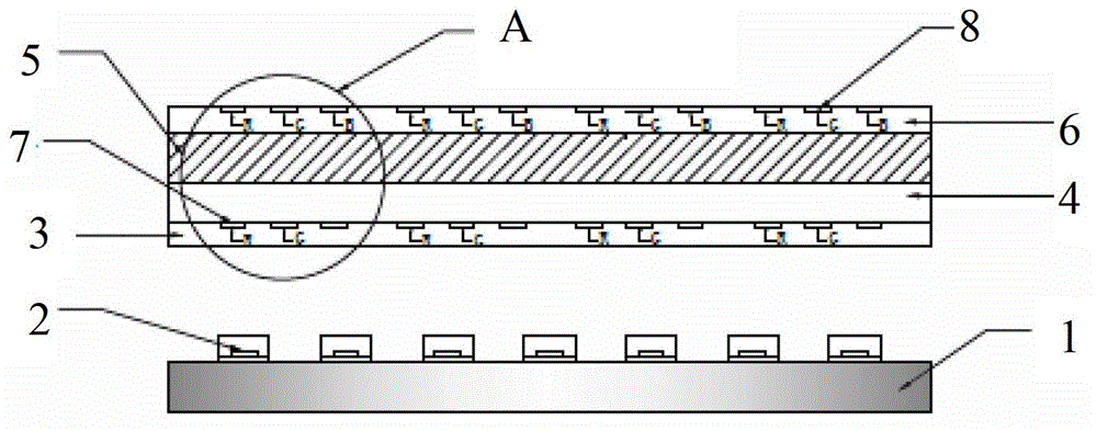 A kind of LED backlight liquid crystal display device and coating method of luminescent material thereof