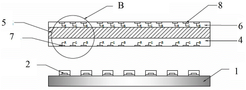 A kind of LED backlight liquid crystal display device and coating method of luminescent material thereof