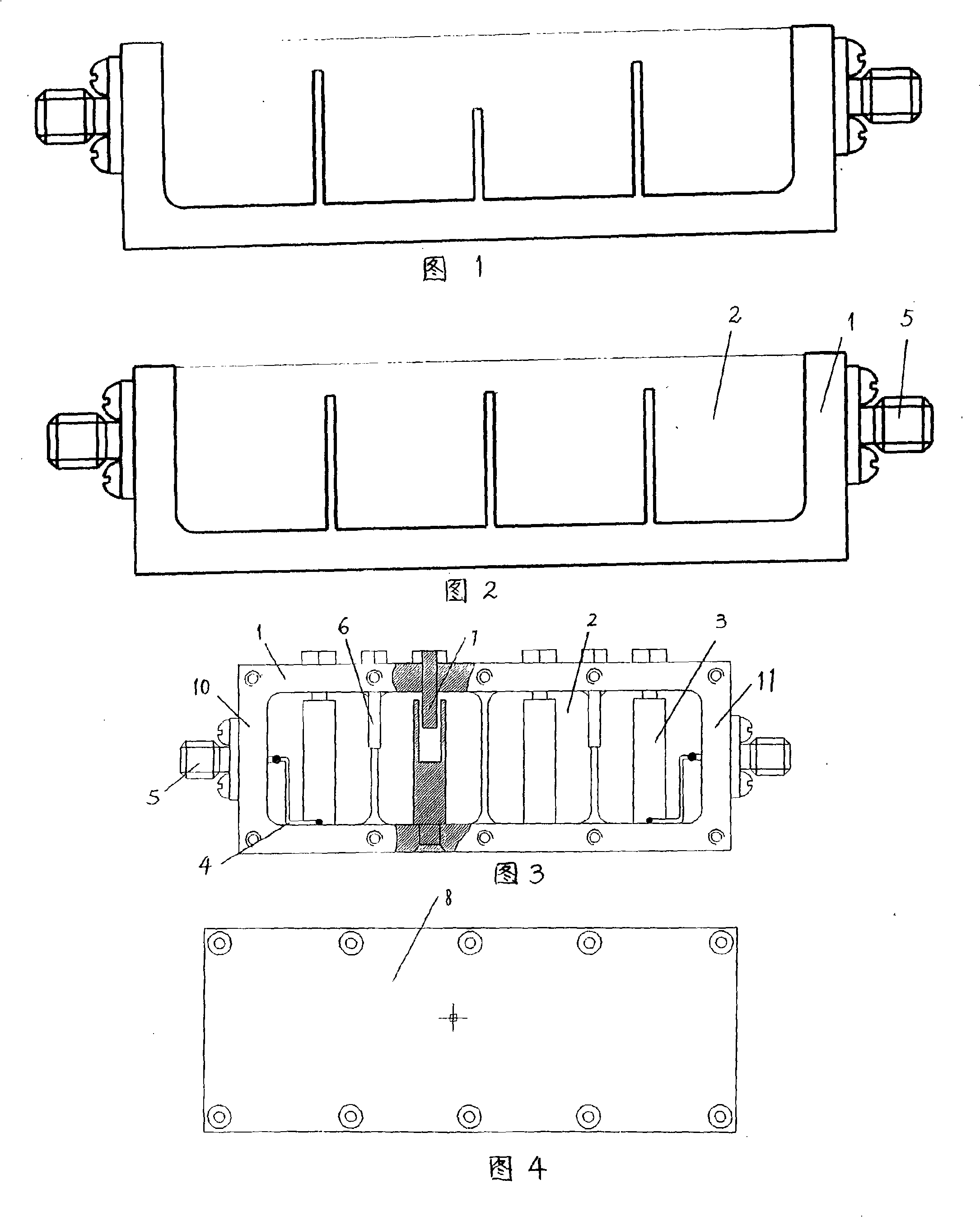 Cavity filter structure mathematical response model and cavity filter for mobile communication network thereof