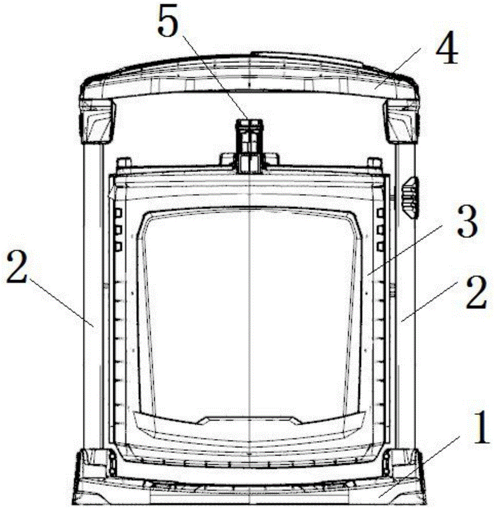 Swinging type plastic dustbin