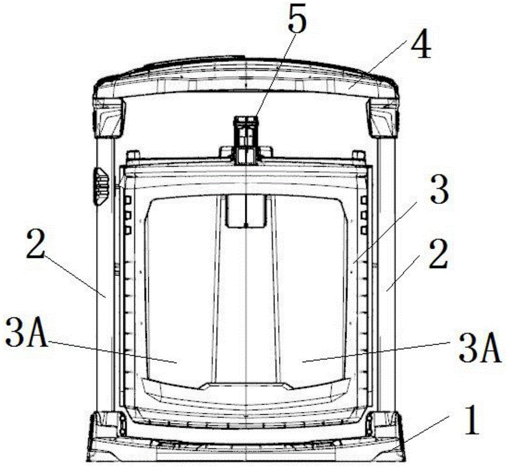 Swinging type plastic dustbin