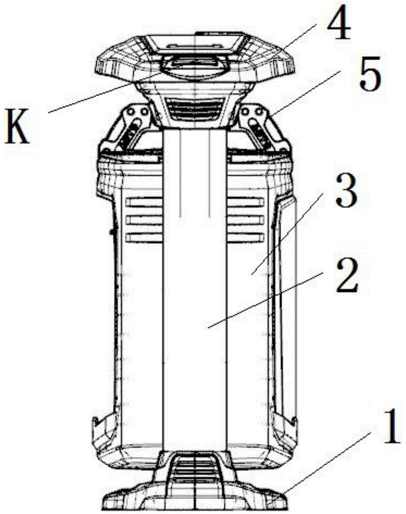 Swinging type plastic dustbin