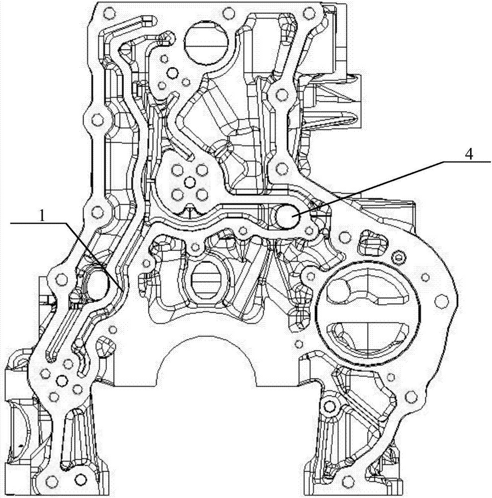 Gear lubrication oil path