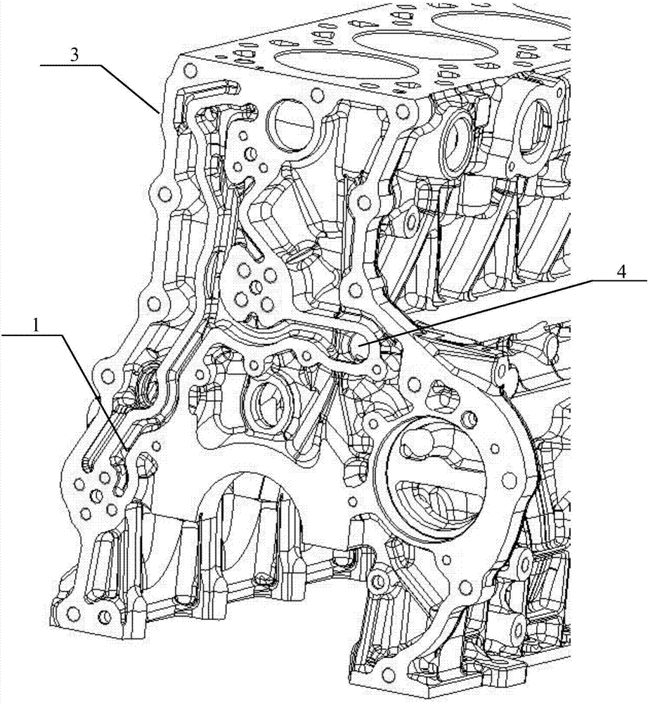 Gear lubrication oil path