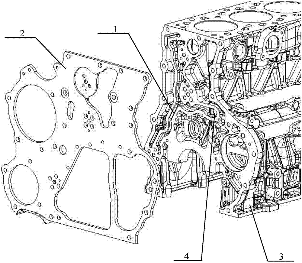 Gear lubrication oil path