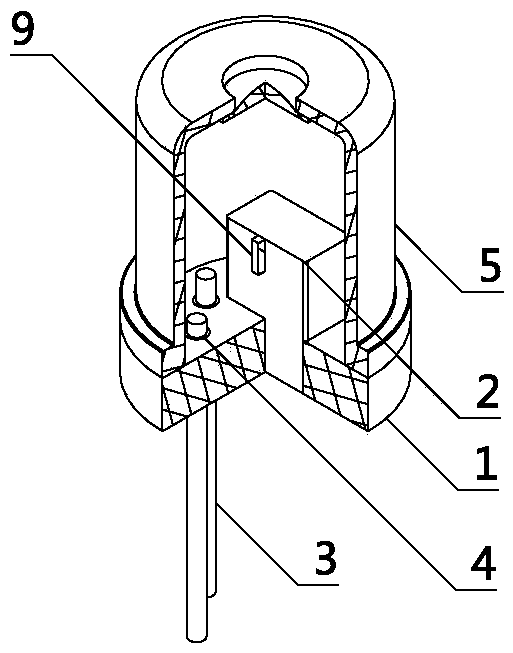 TO tube socket packaging structure and manufacturing method thereof