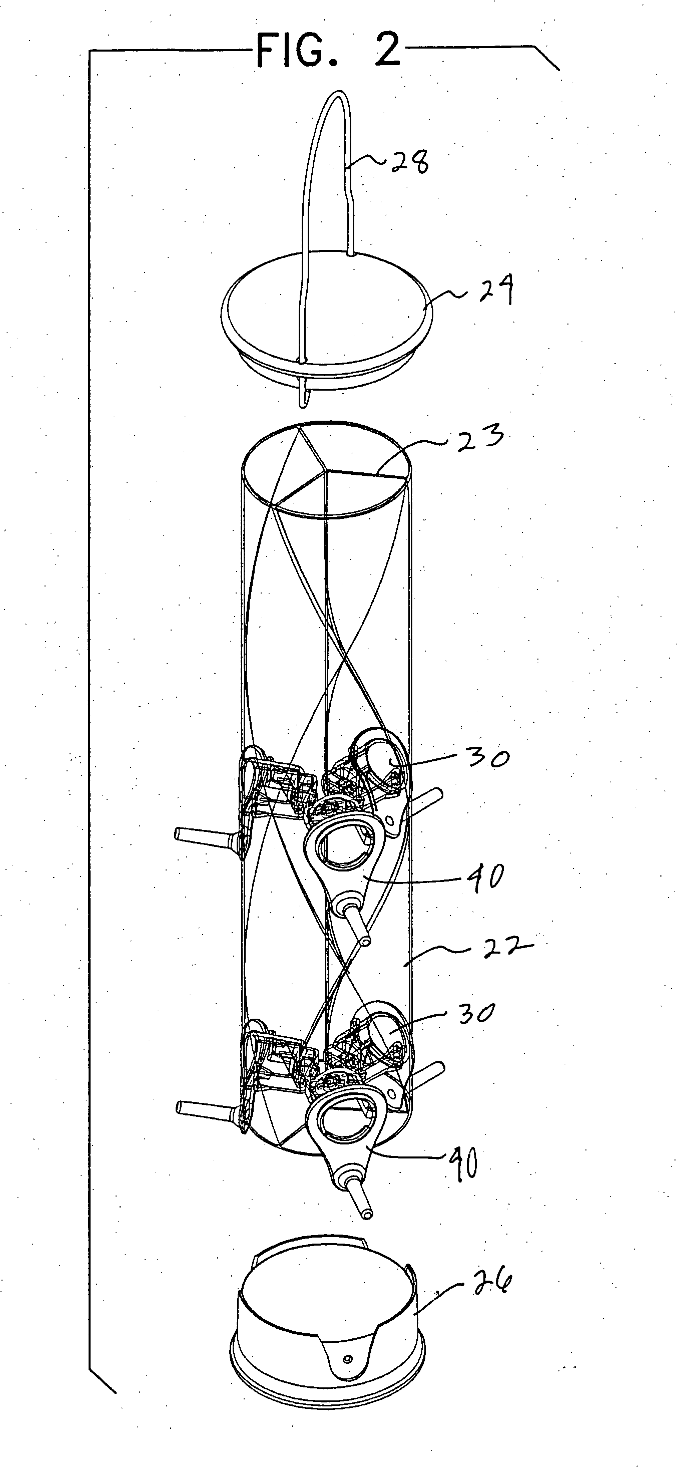 Port attachment system for bird feeders and the like