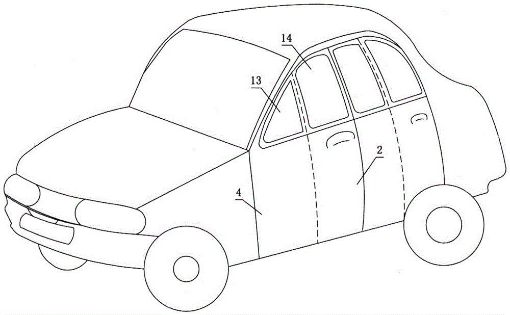 Motor vehicle safety foldable door