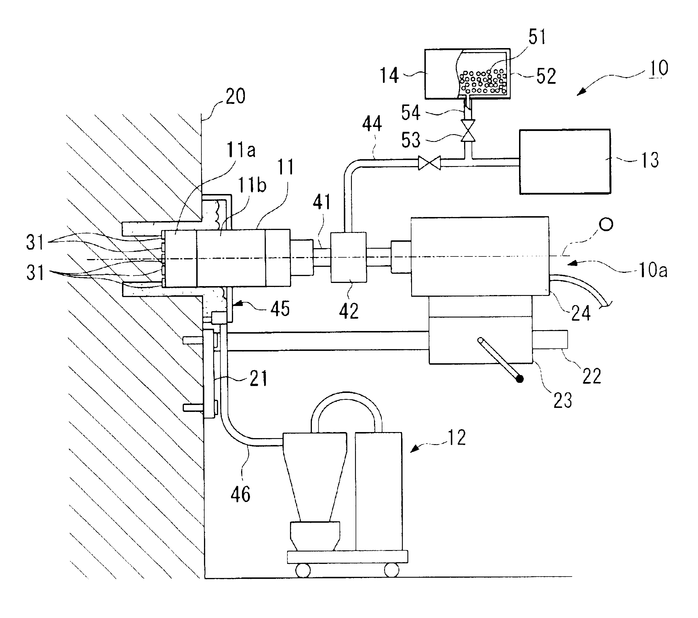 Abrasive and boring method using the same